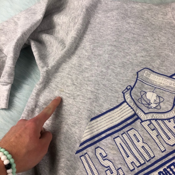 Vtg US Air Force Crewneck Sweatshirt XXL USA - Picture 5 of 8
